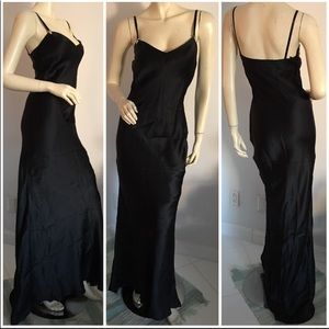 Ralph Lauren black label black silk gown